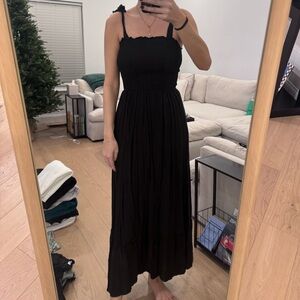 Black maxi dress